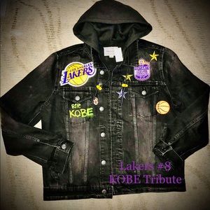 TRIBUTE TO KOBE BRYANT LAKERS JEAN JACKET